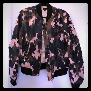 Topshop Camo Bomber jacket